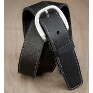 CEINTURE CUIR NOIR| La french